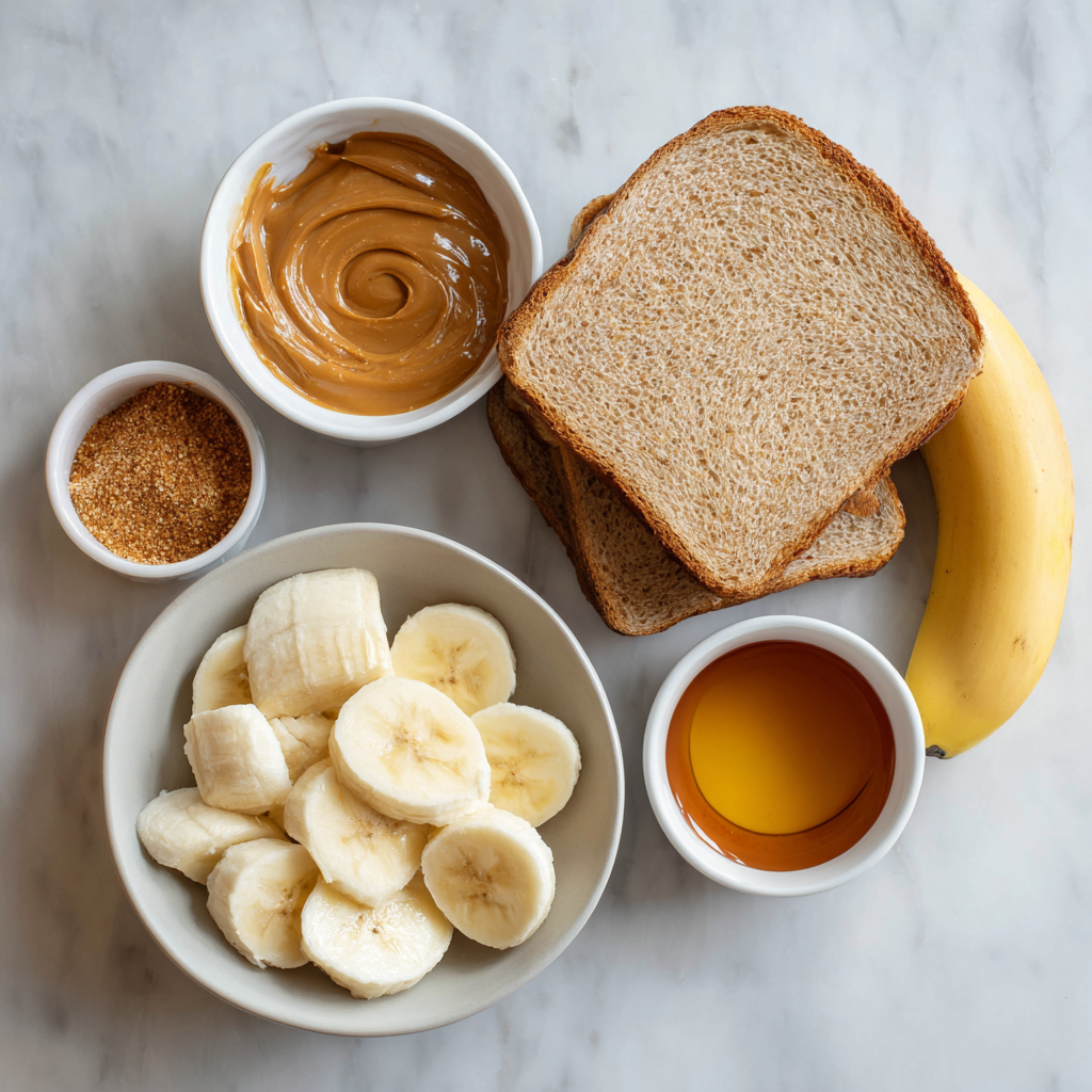 Elvis grilled peanut butter banana sandwich with bacon
