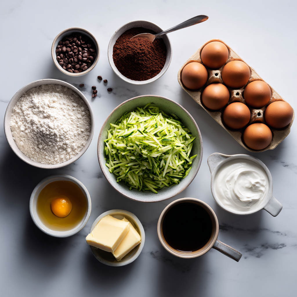 Frosting chocolate zucchini cake with rich buttercream