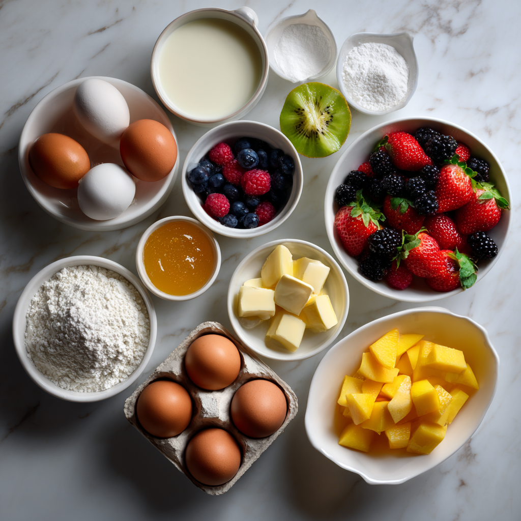 Fruit tart recipe custard preparation