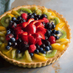 Fruit tart recipe with custard and fresh fruit