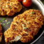 Golden Parmesan Crusted Chicken recipe close-up crispy texture