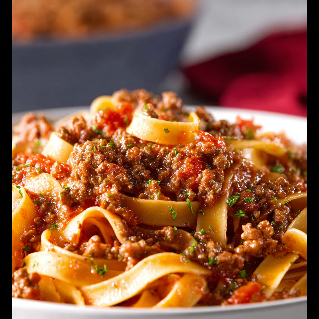 Meal prep Bolognese sauce stored for the week
