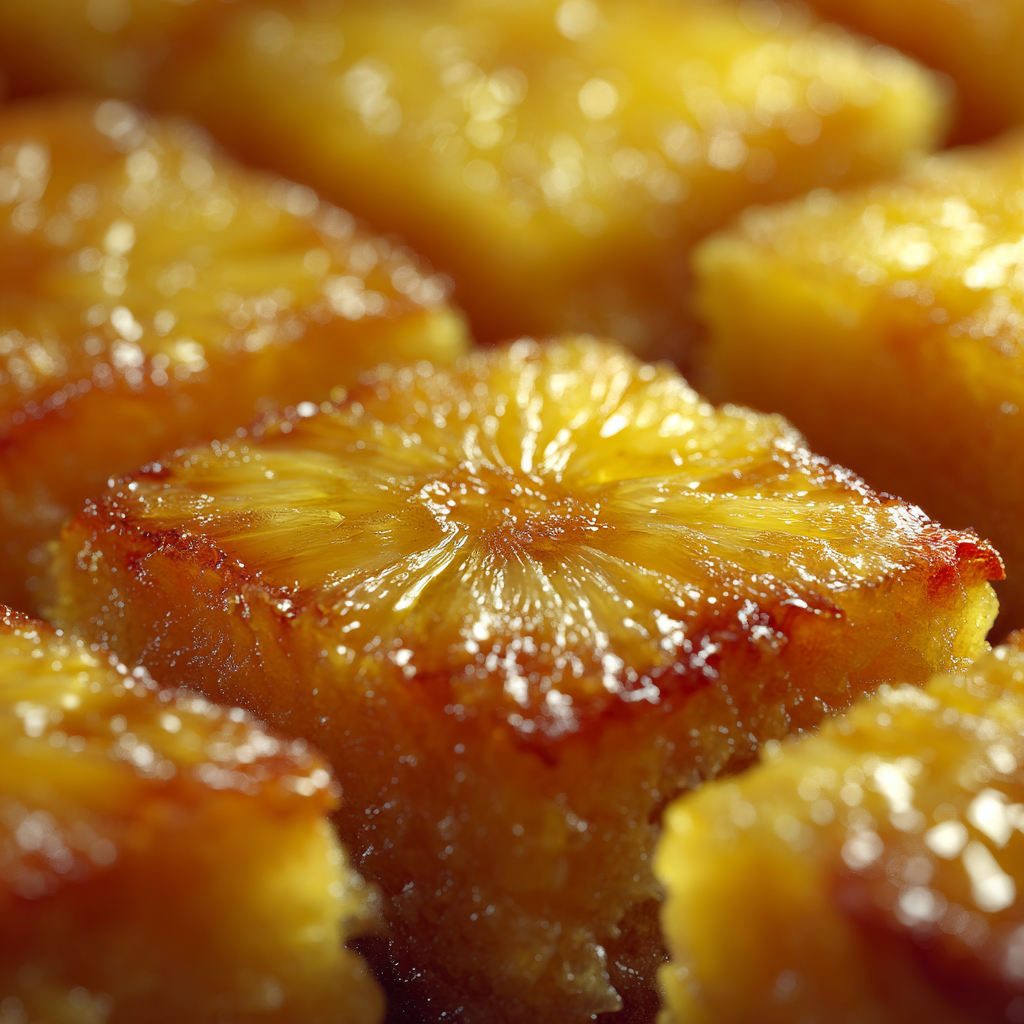 Juicy pineapple heaven cake with coconut and macadamia toppings