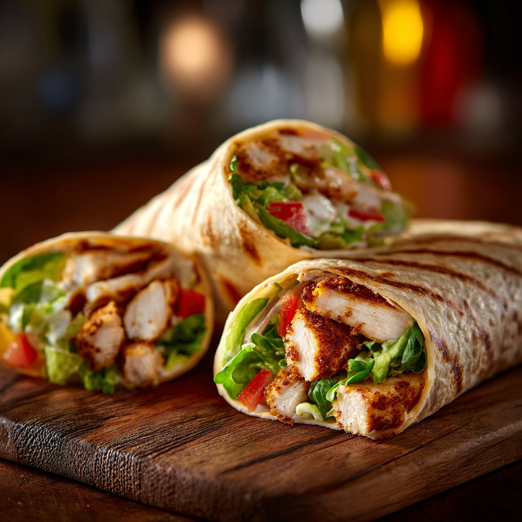 meal prep ranch chicken wraps for the week