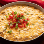 Rotel Cheese Dip Recipe served warm with tortilla chips
