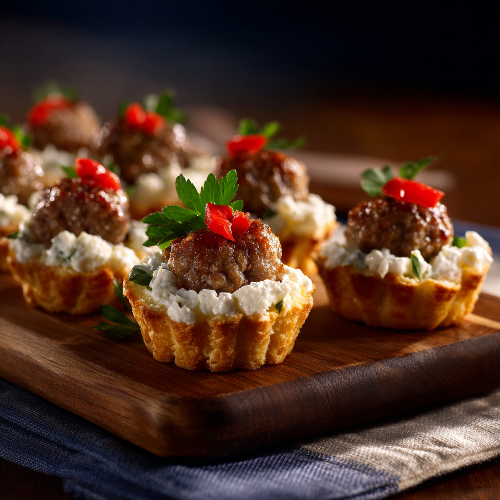 Rotel Spiced Sausage and Cream Cheese Bites variation
