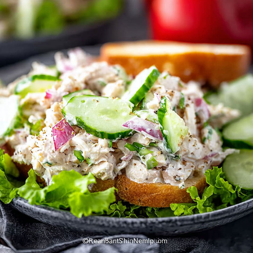 Assorted chicken salad recipe servings in sandwiches and wraps