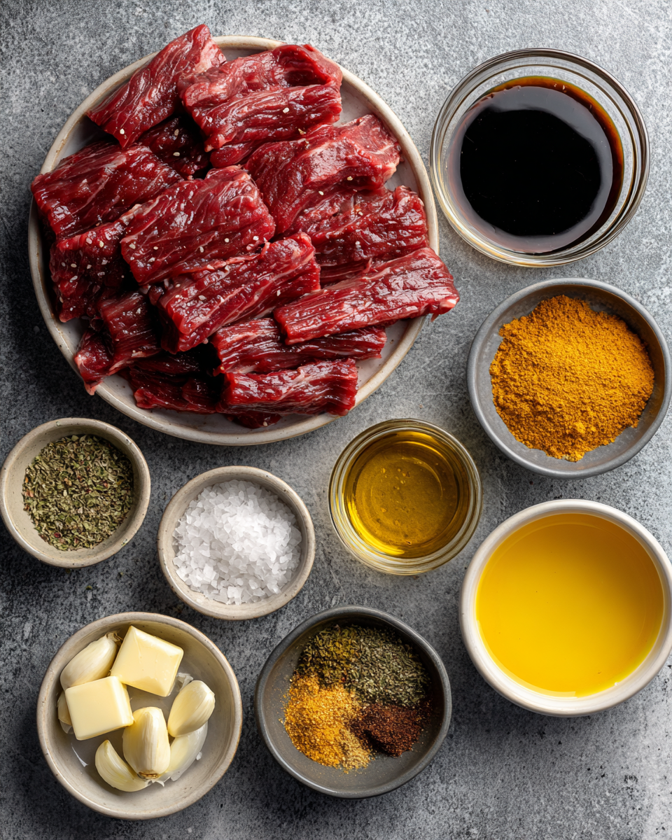 steak strips cooking on grill pan for honey glaze recipe