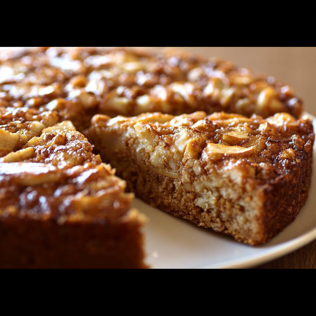 Swedish apple cake recipe almond walnut variation