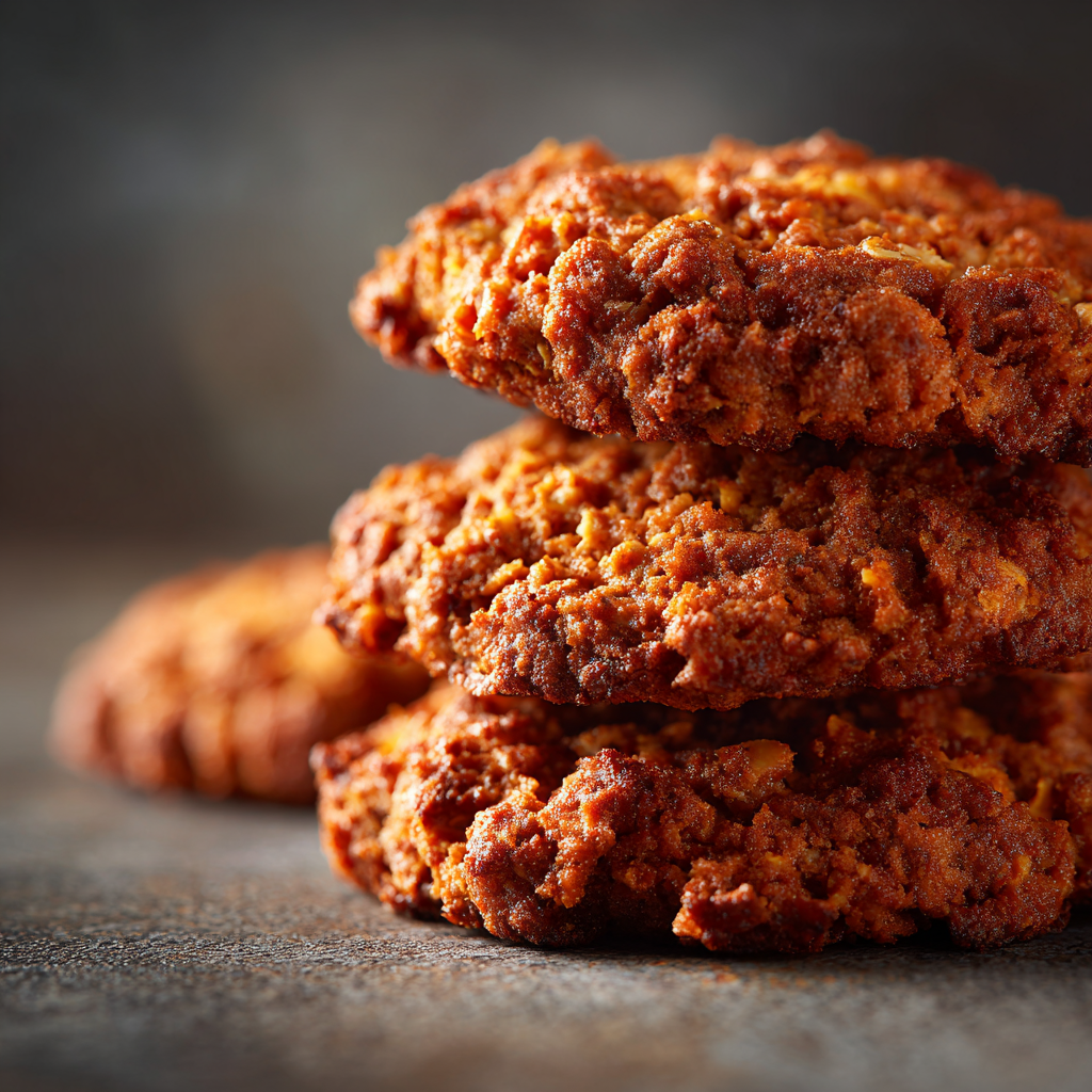 Cinnamon sweet potato breakfast cookies served with almond milk and apples